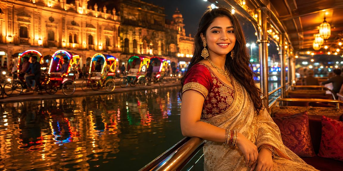 রাতের বন্দর বাজারে ঢাকা রাতে বিজয়ী বোনাস উদযাপন